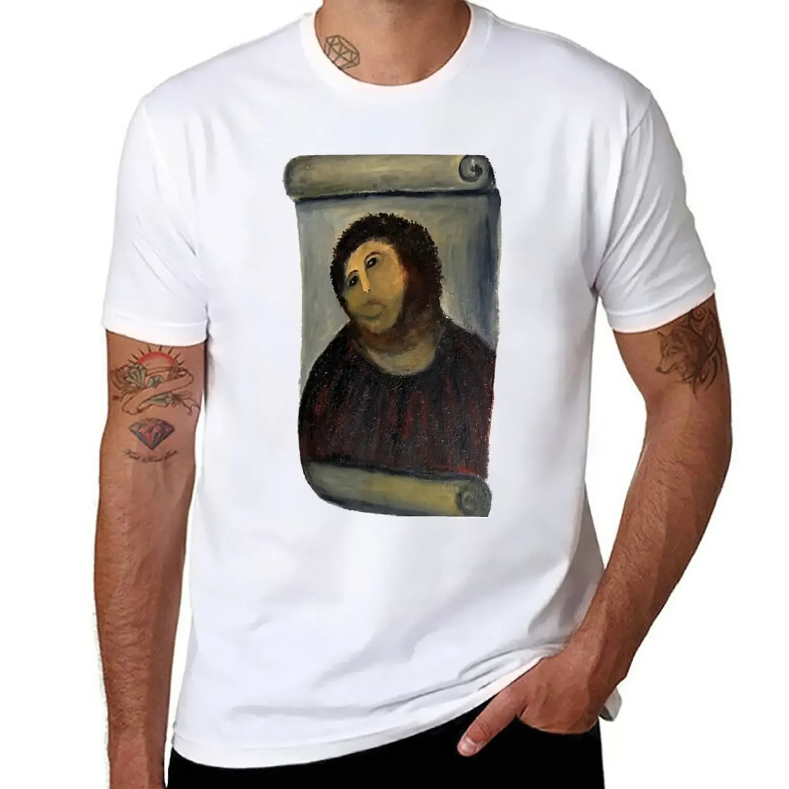 

New ECCE HOMO ECCE MONO ECCEHOMO ECCEMONO T-Shirt sweat shirts summer clothes heavyweight t shirts mens plain t shirts