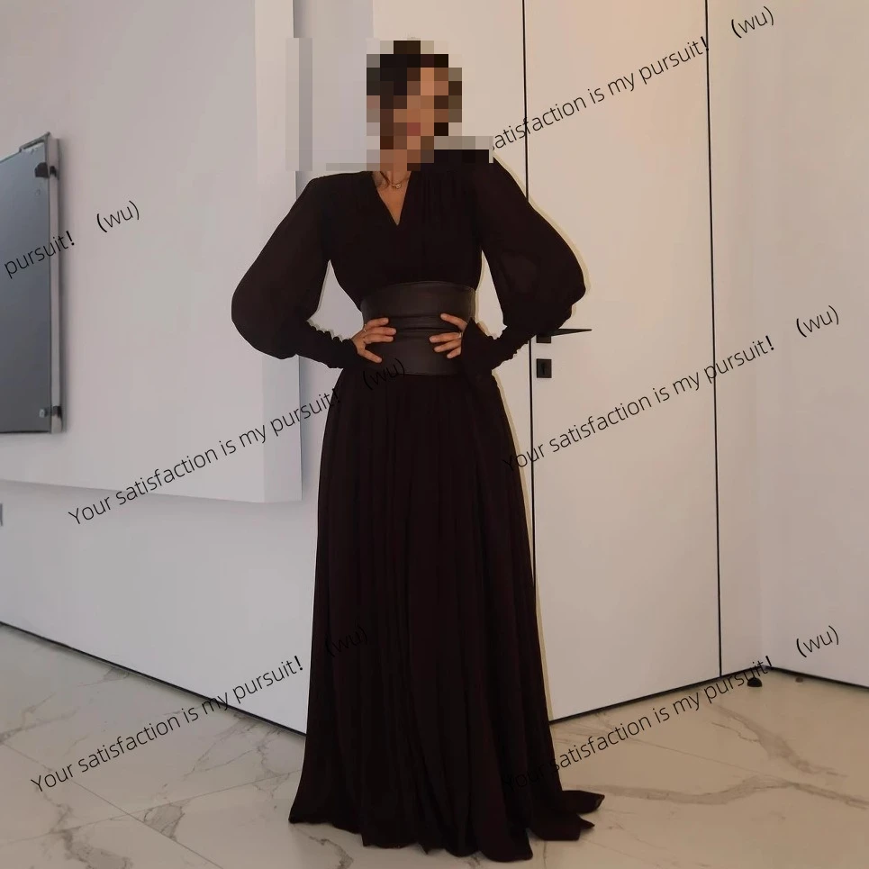 レディース Vネック ファッション ウエストシール スリム スプリットドレス