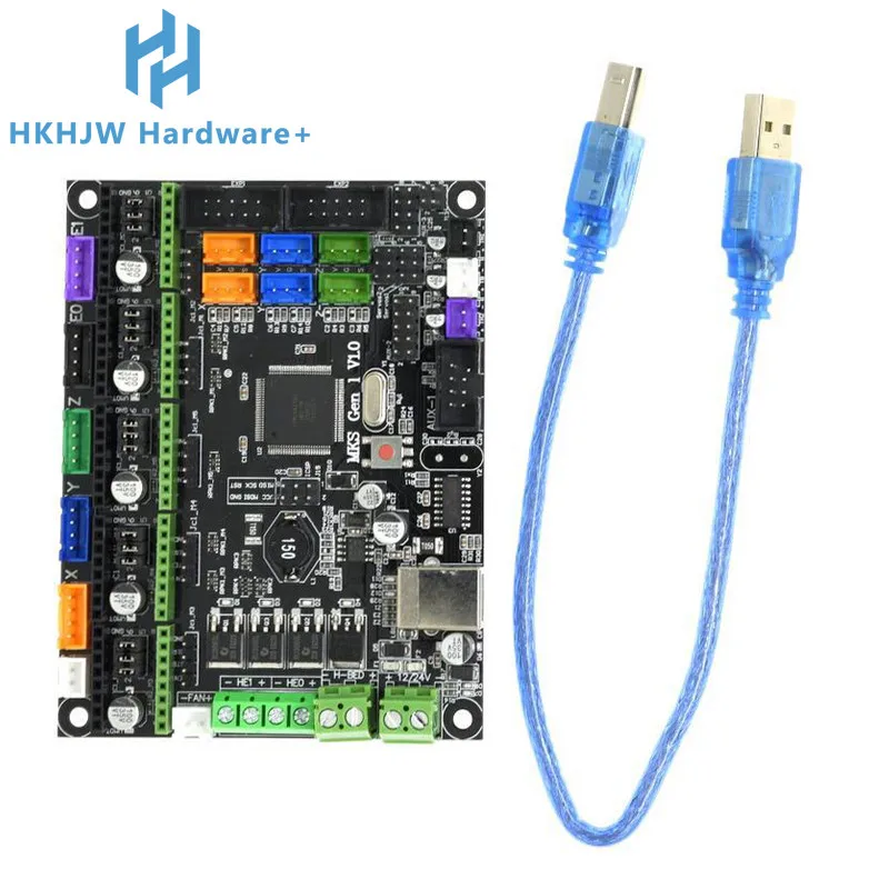 MKS GEN L V1.0 Circuit Board For 3D Printer Motherboard Control Panel Mainboard Compatible With Ramps 1.4/ Mega 2560