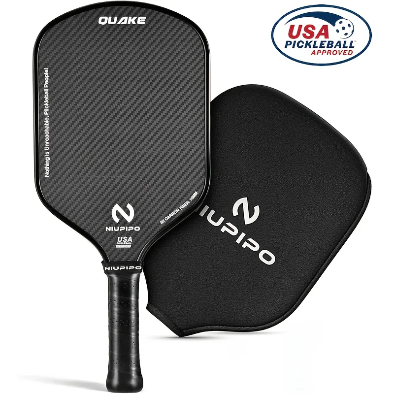 مجداف كرة البيسبول من ألياف الكربون 3K من NIUPIPO، معتمد من الولايات المتحدة الأمريكية، قلب قرص العسل البوليمر 16 مم، تحسين الطاقة والتحكم والتحكم