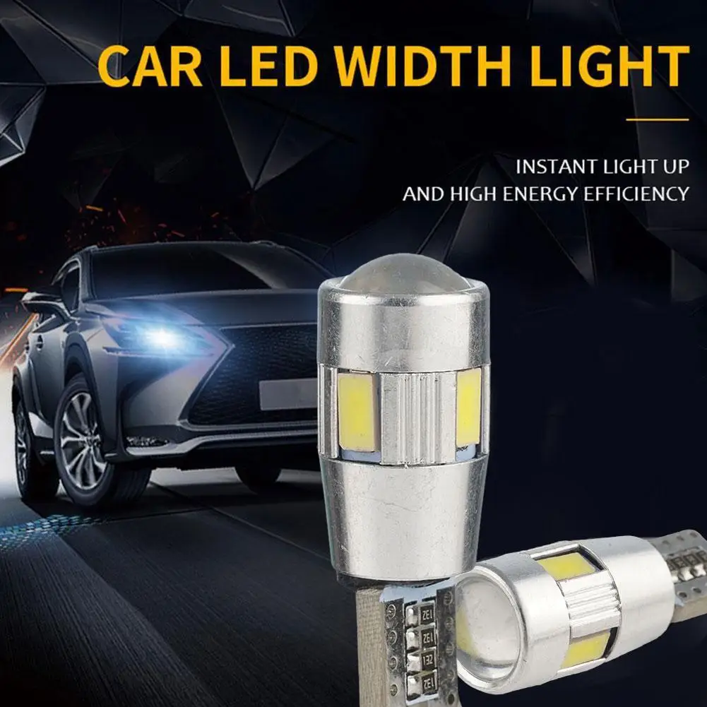 2PCS car reading light T10 LED Bulbs Plug And Play Common Uses License Plate Lights Map Lights Brake Lights Fog Lights Etc