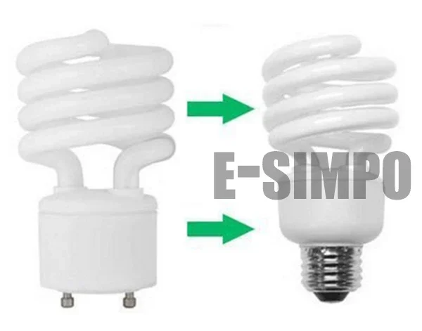 2 pz Gu24 A E26 E27 Base Della Lampada CFL A 2 Poli Standard Medio Edison Vite CE Rohs Presa di Luce Adattatore Convertitore