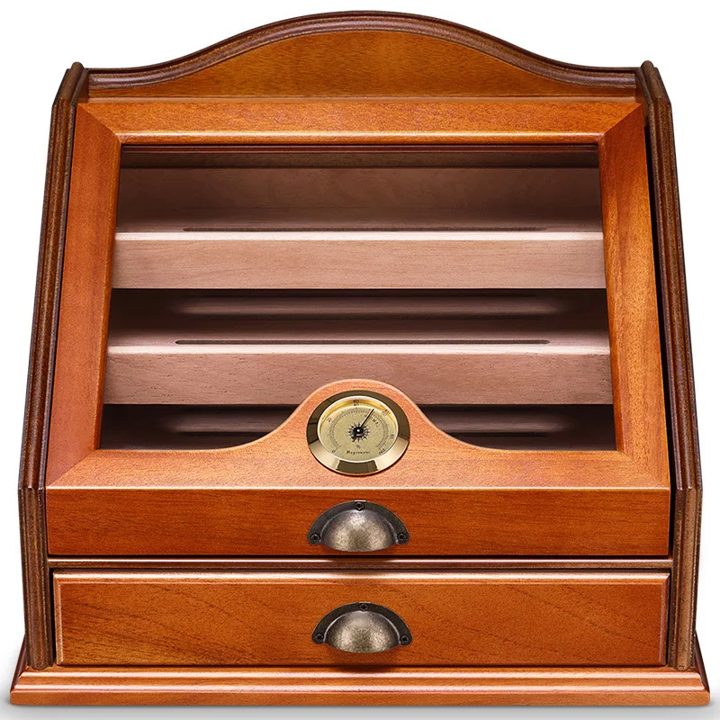 

Cigar Box Mellow Fragrance Cedar Wood Large Capacity Cigasr Humidor Smoking Accessories Cigarette Case Accessories