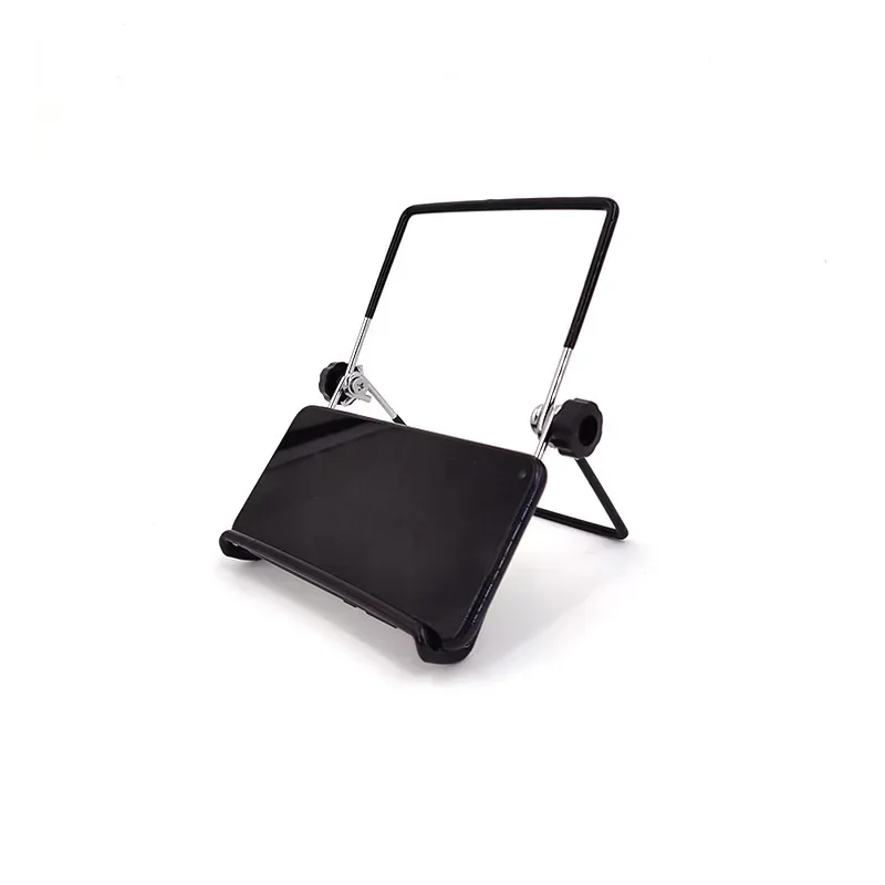 Tragbarer Metall-Tablet-Ständer, faltbarer Schreibtisch, flexibler Telefonständer für IPad, IPhone, Samsung, Huawei, universelle Arbeit, Zuhause, Reisen – Detail 8