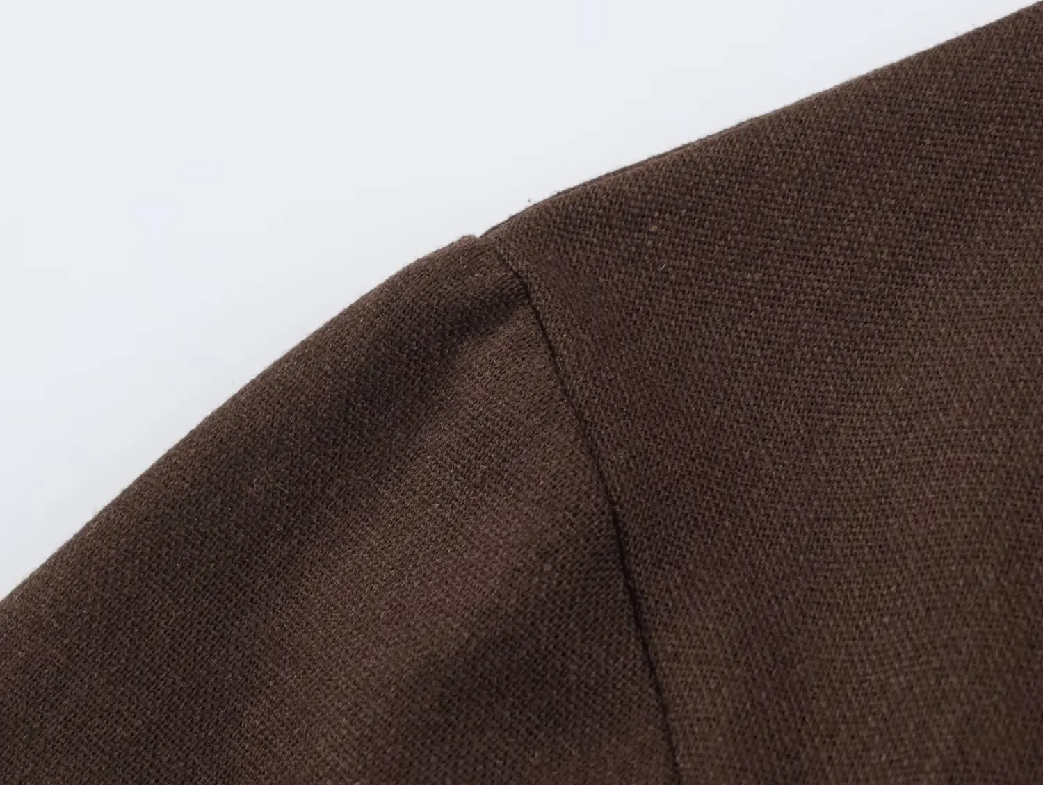 KONDALA Damen Vintage Casual Braune Jacke mit Asymmetrischen Knöpfen Elegante Pendlerjacke Mantel 2026 Frühling Trendige Schicke Damenjacke – Detail 5