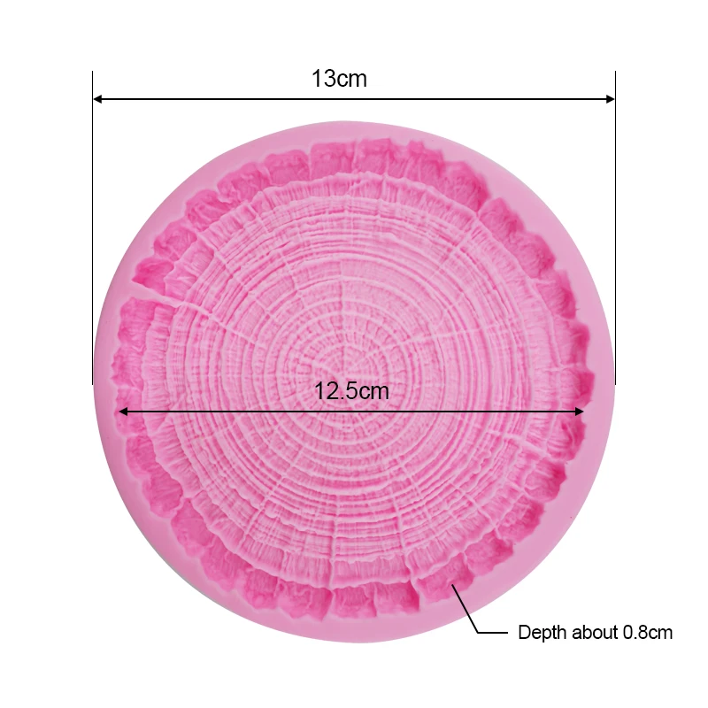 Tree Rings Silicone Mold Kitchen Resin Baking Tool DIY Cake Pastry Fondant Moulds Chocolate Dessert Lace Decoration Supplies