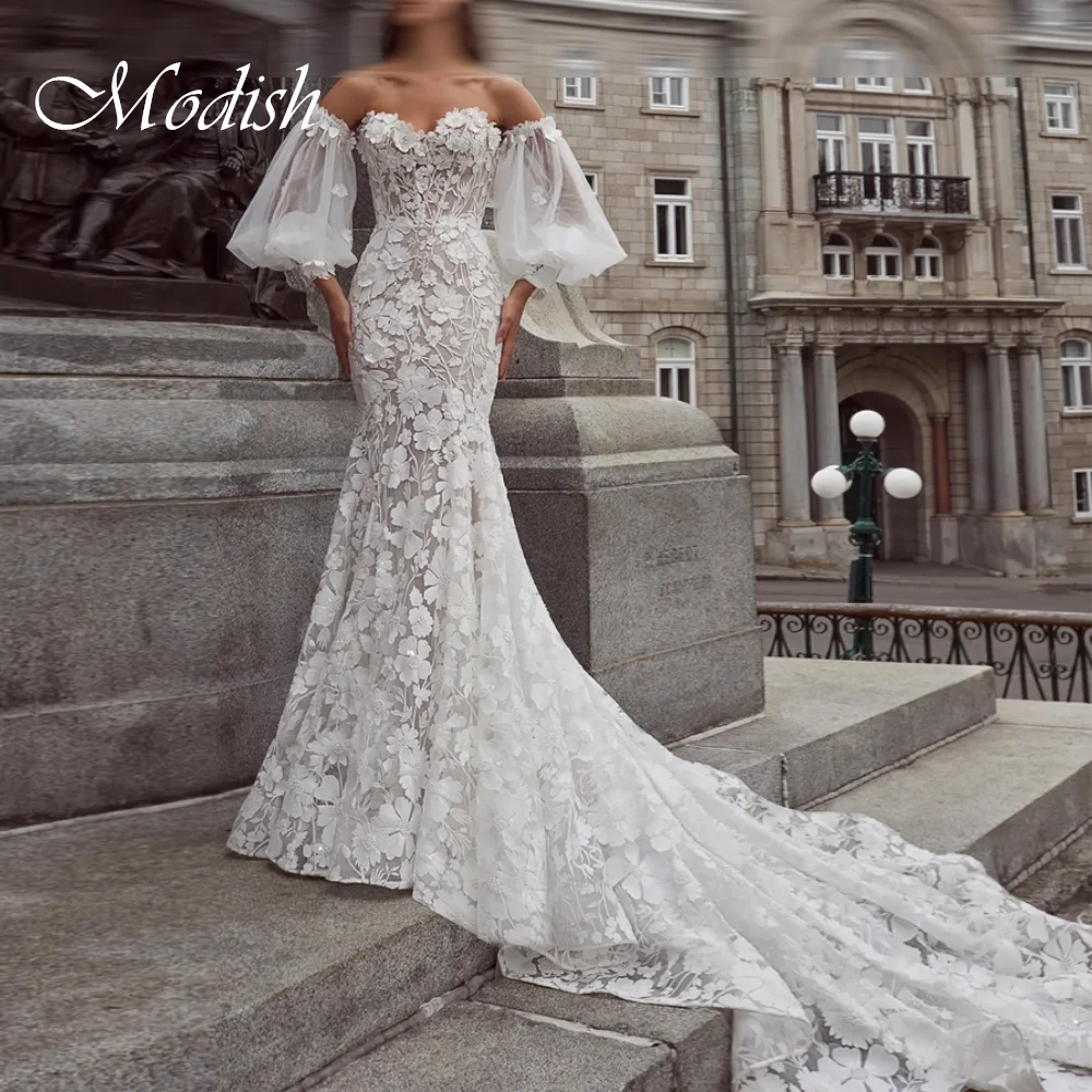 Vestido de novia de tul blanco personalizado con forma de corazón, apliques de manga desmontable, temperamento elegante, fiesta nupcial romántica