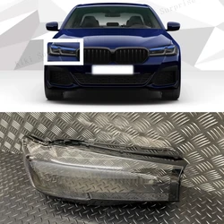 For BMW 5 Series G30 G38 2020-2023 Car Headlight Cover Glass Lens Shell Case Head Light Transparent Lampshade