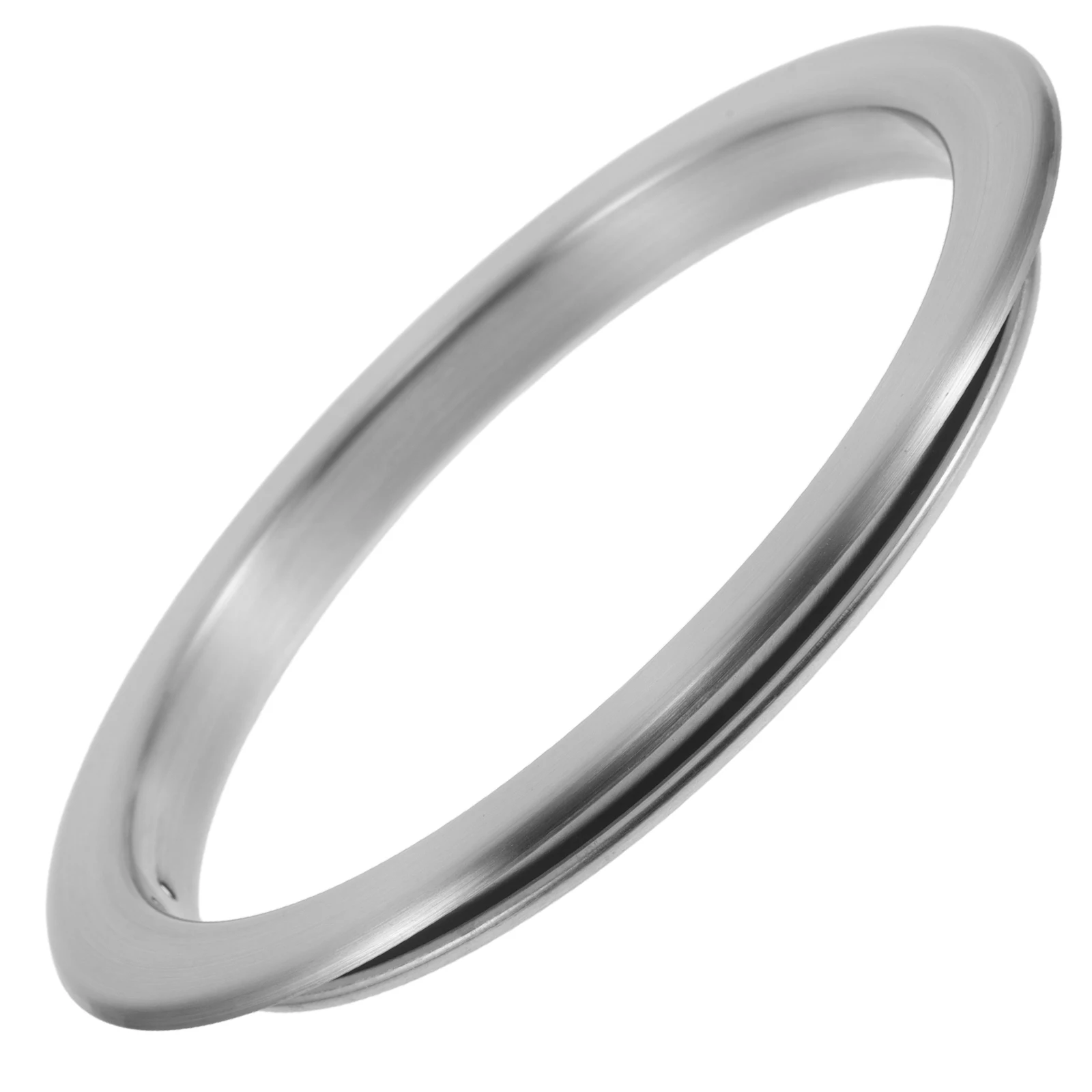 

17Cm Stainless Steel Countertop Trash Grommet Cover Round Drop-in Waste Chute Lid for Kitchen Office Bathroom Embedded Garbage