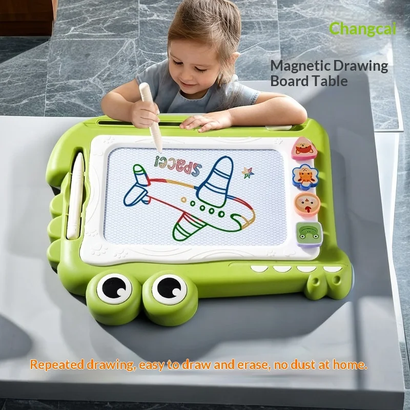 Crocodile Magnetic Color Drawing Table Develop Children'S Brain Imagination Suitable As A Gift For Boys And Girls Over 3 Years