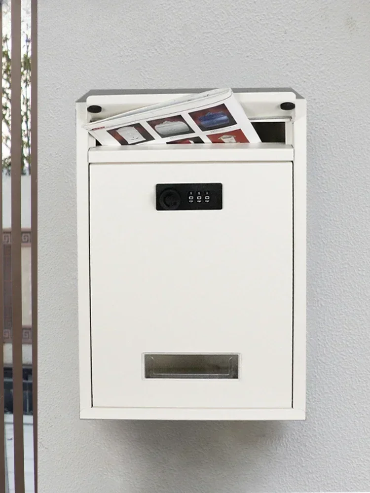 kindergarten heart message mailbox outdoor company newspaper storage combination lock