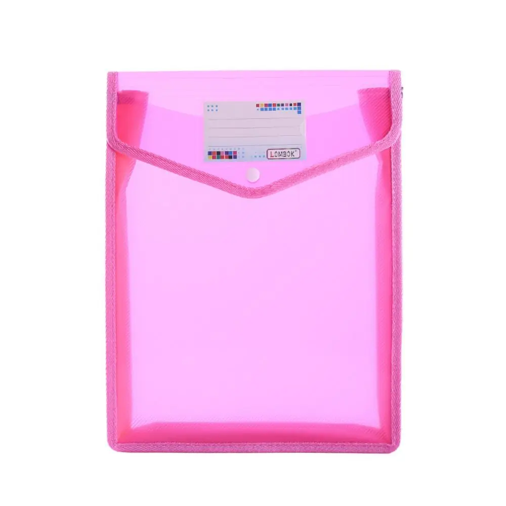 

Hot Sale Waterproof PVC Bag A5 File Folders Document Bag File Organizer Envelope Folder