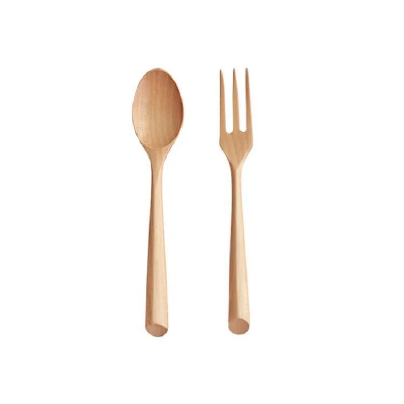 1 Pcs Wooden Spoon Fork Dessert Fork Lotus Fork Japanese Fork Lotus Spoon Diy Dessert Spoon Wooden Tableware Wooden Spoon