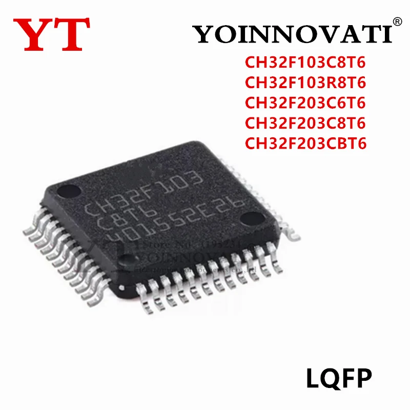 5Pcs CH32F103C8T6 CH32F103R8T6 CH32F103 CH32F203C6T6 CH32F203C8T6 CH32F203CBT6 CH32F203