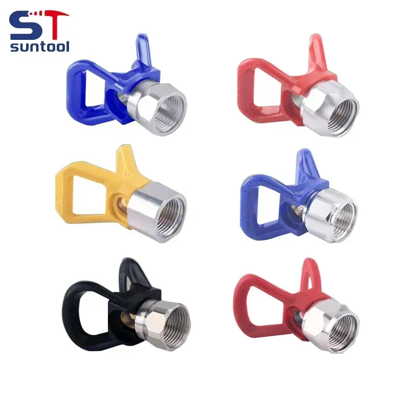Suntool-alta Pressão Airless Pistola de Pintura Ponta Plana Bico Guarda Ferramenta Assento de Cobre Universal 1pc