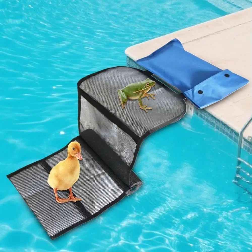 Cloth Material Animal Pool Escape Net Floating Design Climb Ladder Animal Escape Ramp Pet Safety Pool Escape Net for Chipmunk