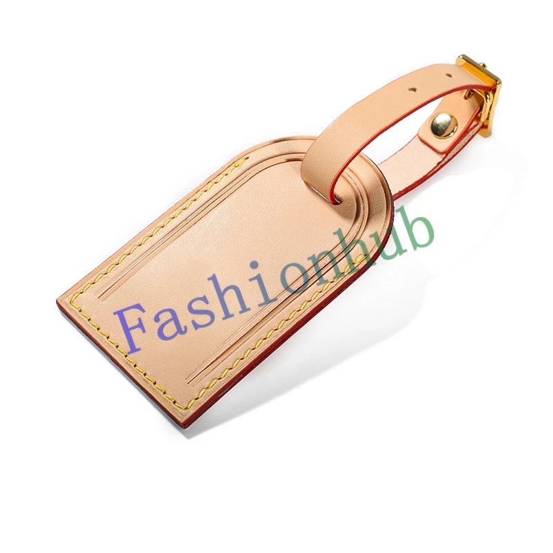 Customization ID Name Tag Air Label For Designer Duffle Bag Luggage Handbag Genuine Leather 5 Colors Big Size 9*5.5cm