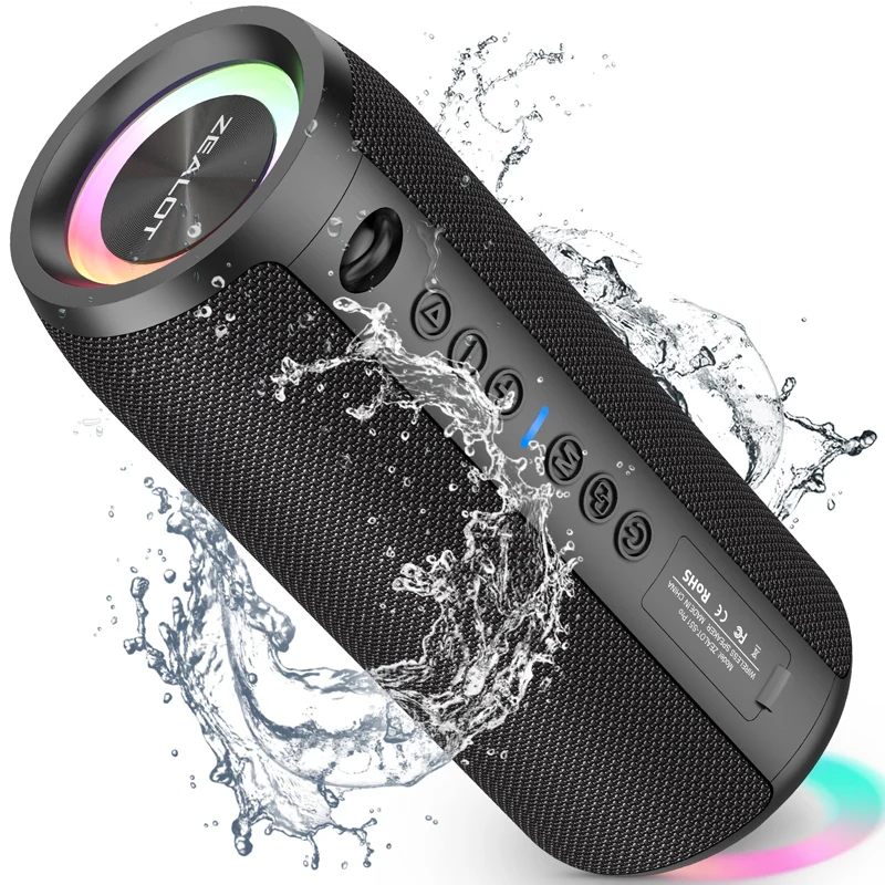 ZEALOT S51PRO Portable Bluetooth Speaker 40W IPX7 Waterproof Powerful Sound Box Bass Boost Dual Pairing True Wireless Stereo