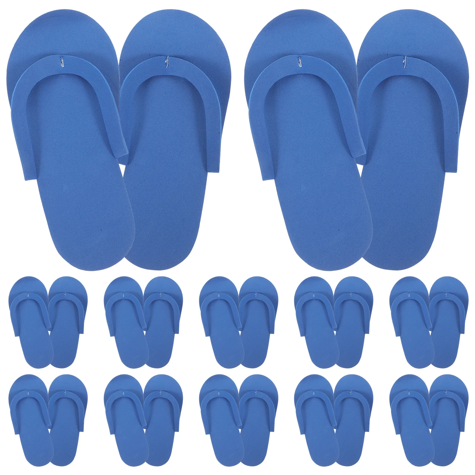 

12 Pairs Assembled Slippers EVA Pedicure Household Guest Footwear Random Assembled Slipper Color Durable