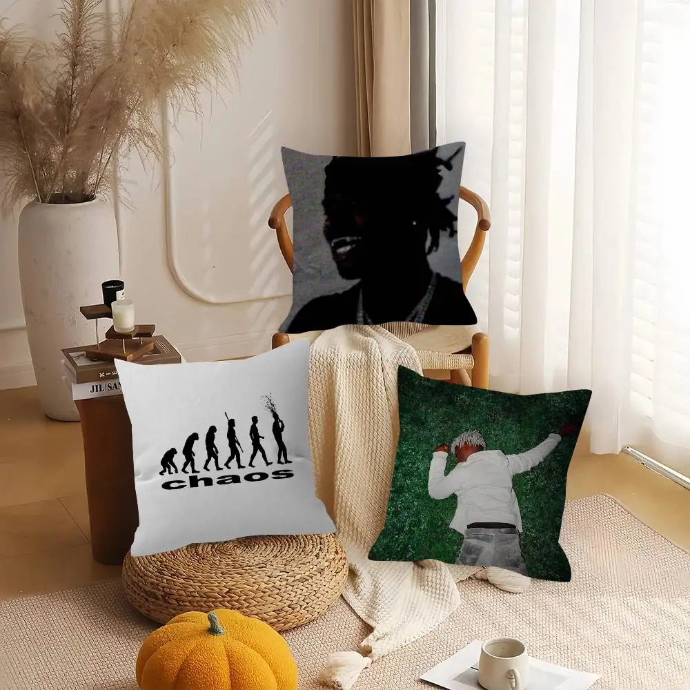 Rapper Ken Carson More Chaos   Cushion Cover Pillow Cover Decor Pillowcase Printed Cushion Case for Couch