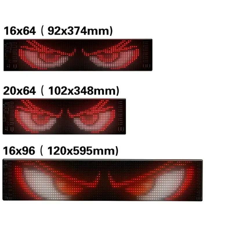 Panel piksel matriks LED, USB 5V fleksibel pola RGB gaun, tampilan teks animasi geser grafiti dapat diatur, toko mobil, aplikasi Bluetooth