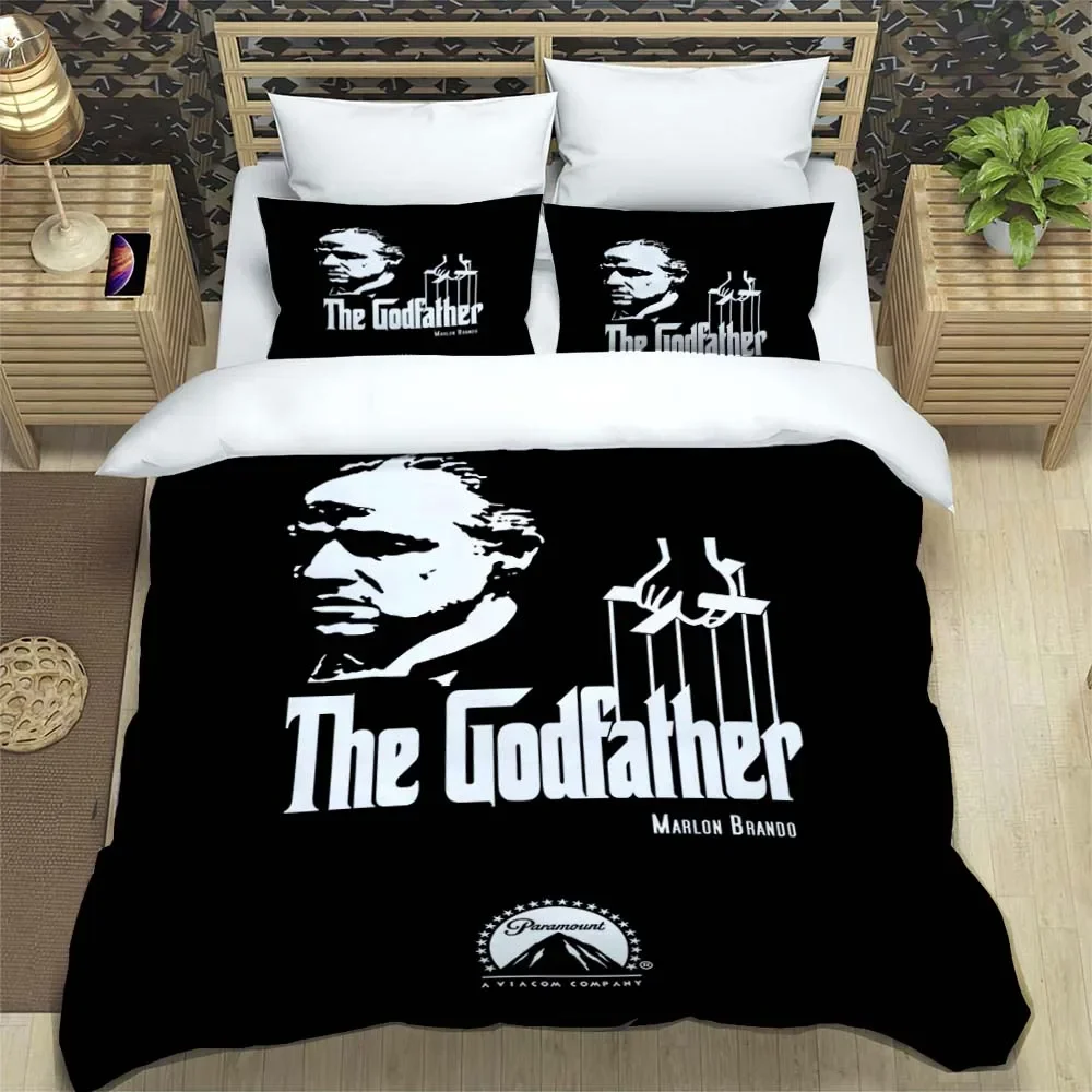 

T-The Godfather Gangster Sheets Quilt Covers Bedding Dormitory Sheets Three-piece Bedding Set Three-piece Soft Warm Bedding Set