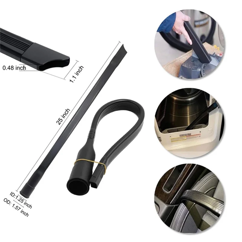 B58B-Household Cleaning Attachments 8 Pieces For Vacuum Cleaner- For Shop Vac Accessories-2 1/2 In To 1 1/4 In Hose Adapter