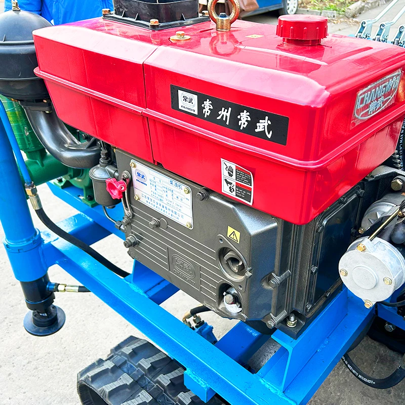 Petite perceuse de puits d'eau personnalisée, plate-forme de forage de puits d'eau hydraulique diesel 28 HP 35HP