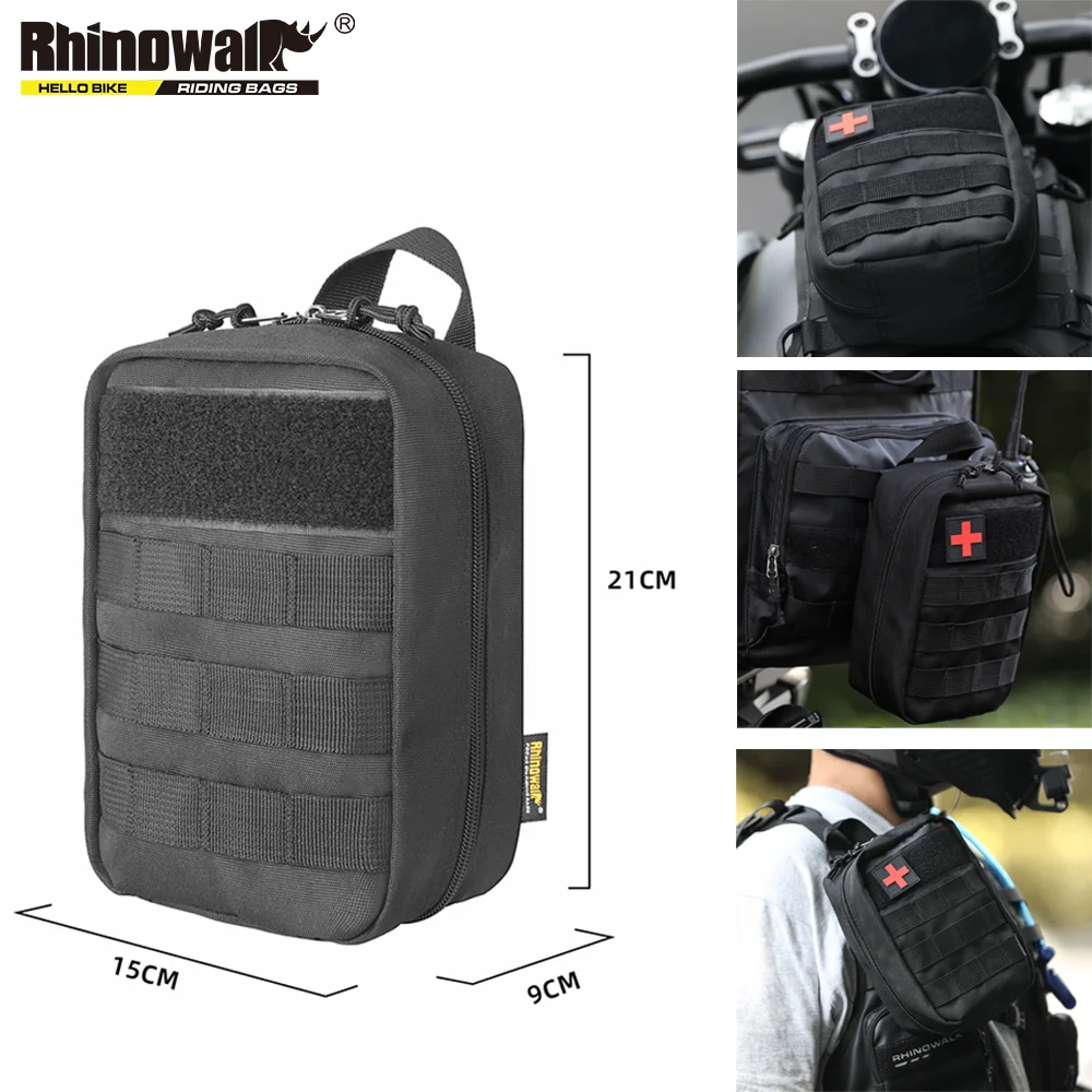 

Медицинская сумка для мотоцикла Rhinowalk, спасательная медицинская сумка, женская сумка для хранения, быстрая разборка, уличный аптечка