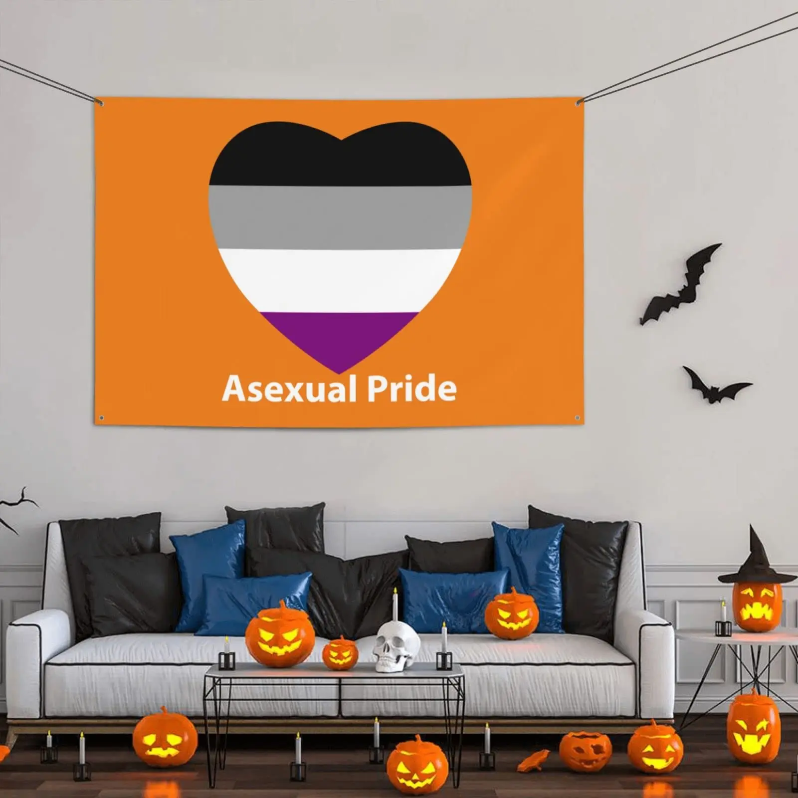 Flagnshow 100% Polyester LGBTQ Gay Asexual Ally Pride Flag