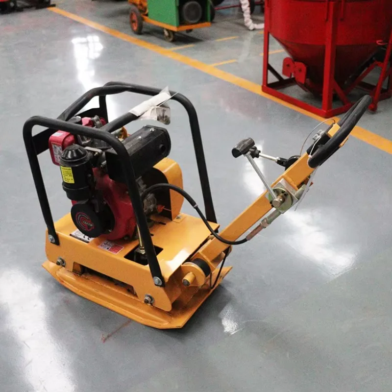 Handheld Earth Rammer Excavator Hydraulic Reversible Walk Behind Vibratory Sand Plate Compactor