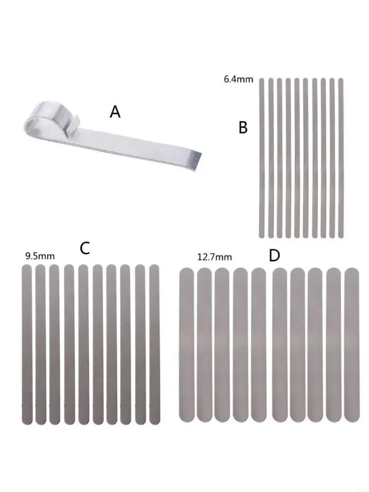 91AF Aluminum Bracelet Blanks Stainless Steel Bangle Bracelet Bending Bar for Stamping DIY Bracelet Jewelry Making