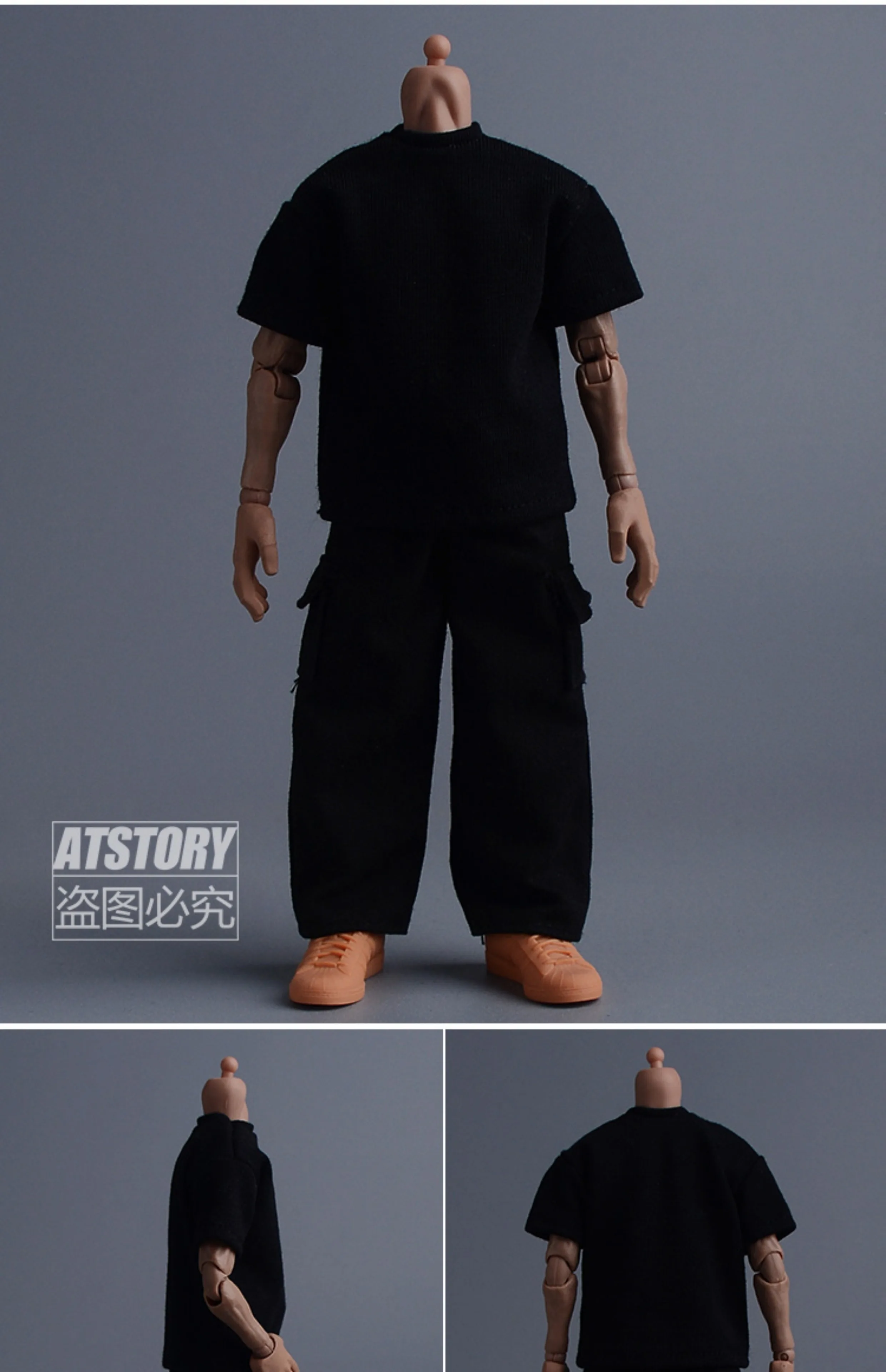 Ropa de muñecas soldado a escala 1/12, pantalones de trabajo aptos para figura de acción de 6''