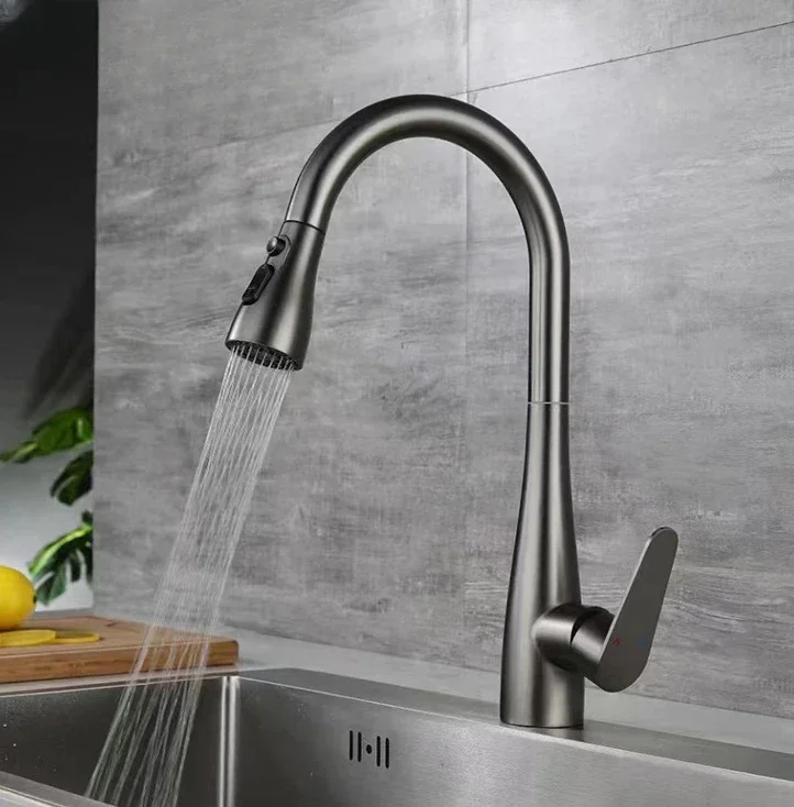 Free Shipping Hazel&Momo Hot Cold Water Stainless Steel polished brass faucets with the best features