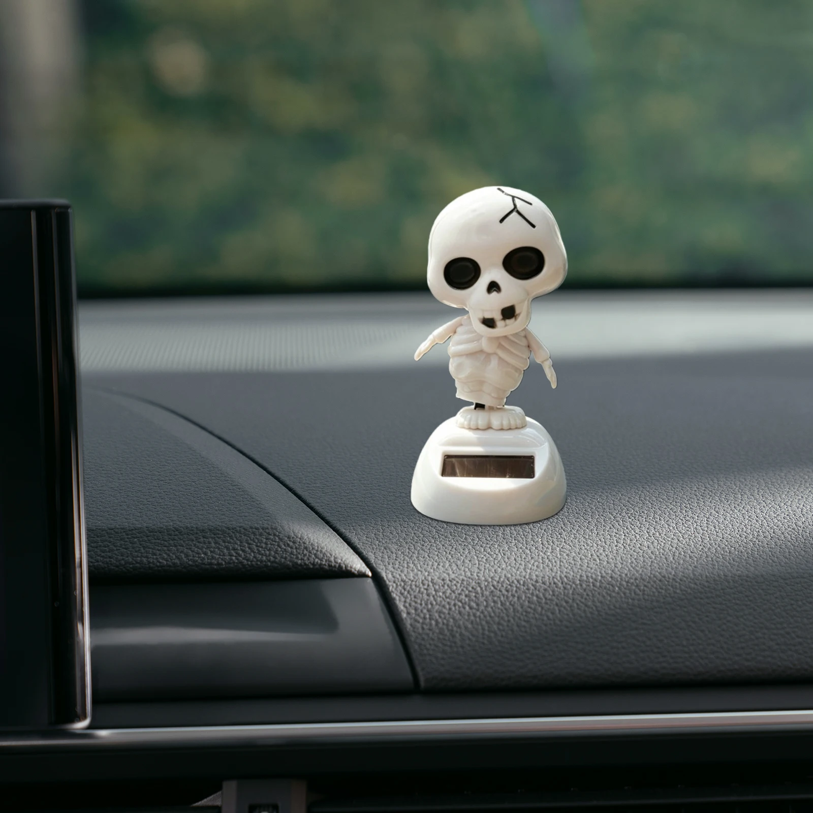 Car Solar Skeleton Dancer Halloween Dashboard Bobblehead Decoration Auto Ornament Swing Doll