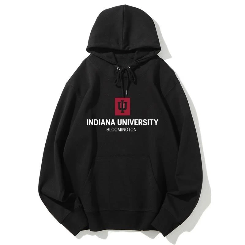 New Pullover Hoodie IUB Indiana University Bloomington Men and Women Alike for All Seasons Pure Cotton Trend New Style