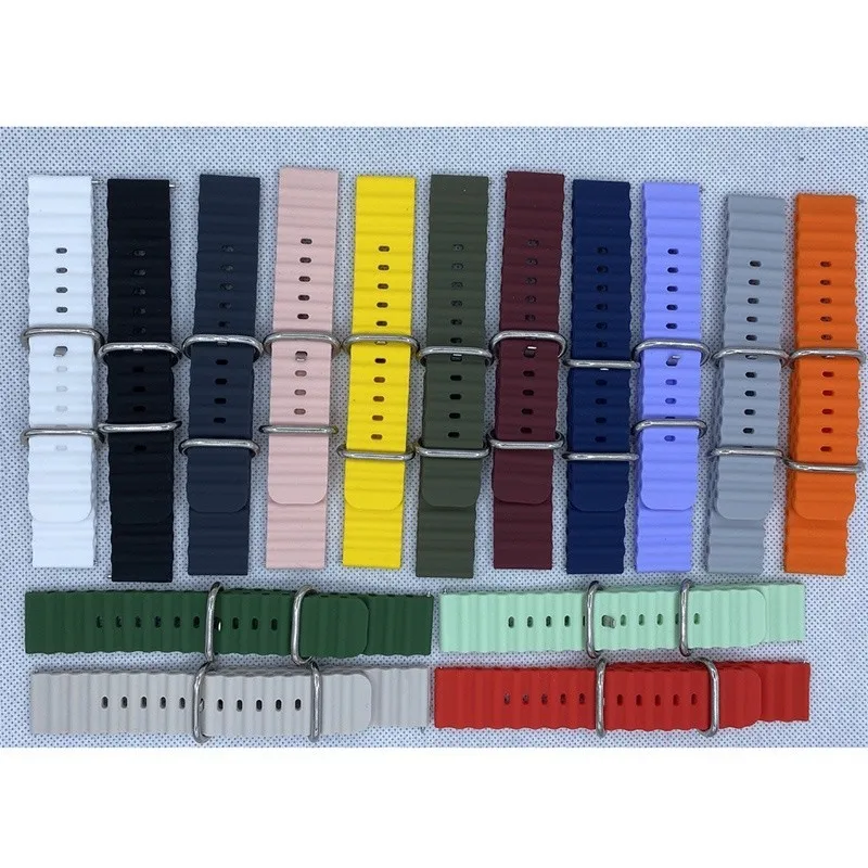 العالمي 20 22 مللي متر الفرقة المحيط سيليكون حزام ل Garmin Vivoactive 3 4 5 6 Music Venu 2 3 2Plus Venu SQ 2 Music