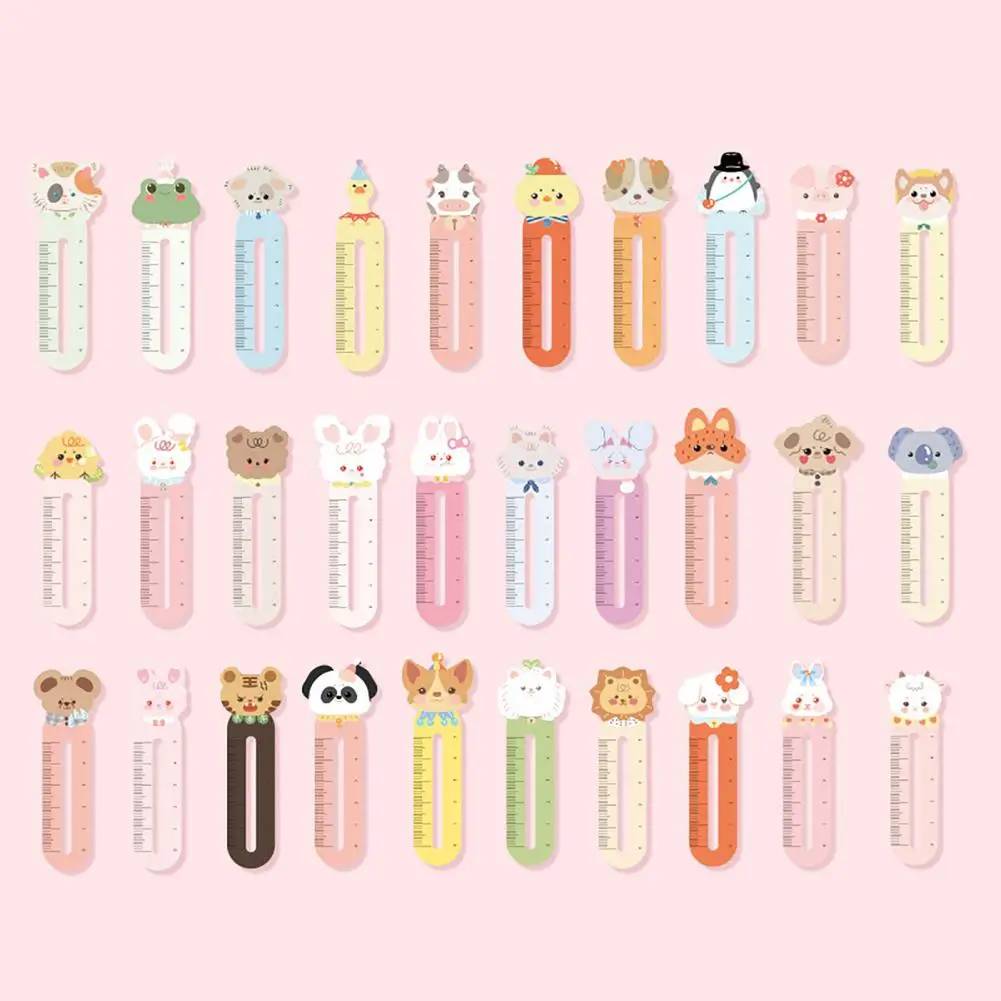 ที่คั่นหนังสือปาร์ตี้รูปสัตว์การ์ตูนน่ารักที่คั่นหนังสือดอกไม้กระดาษแบบพกพาสำหรับเด็ก