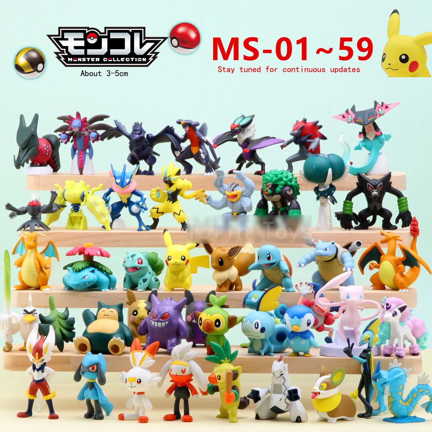 Takara Tomy Tomica Pokemon Pocket Monsters Moncolle 3-5cm Mini Resin Anime Figure Toys for Children Collectibles Toys