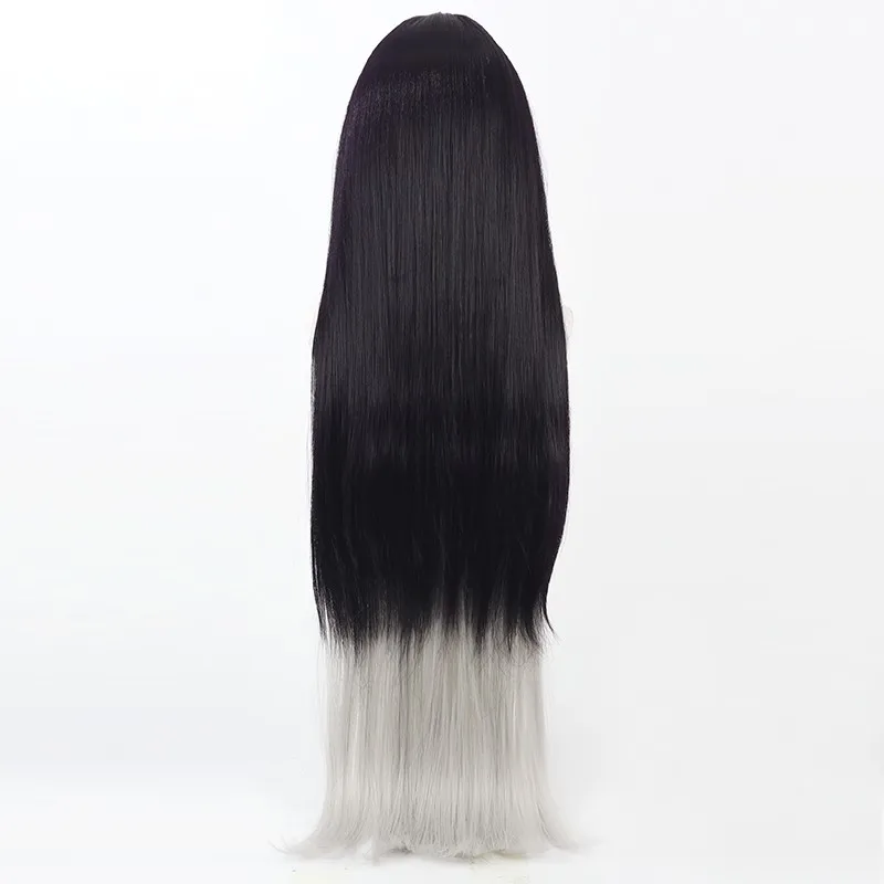 승리의 여신: 니케 포레스트 롱 헤어 코스프레 가발 롱 헤어 그라데이션 두피 할로윈 선물