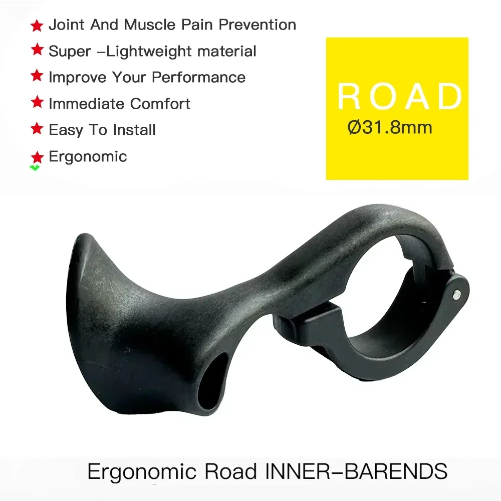 Ergonomisches Design des inneren Stangenendees des Mountainbikes, Mountainbike Mountain Road Gravel City Bike Lenkerende, Fahrradteile