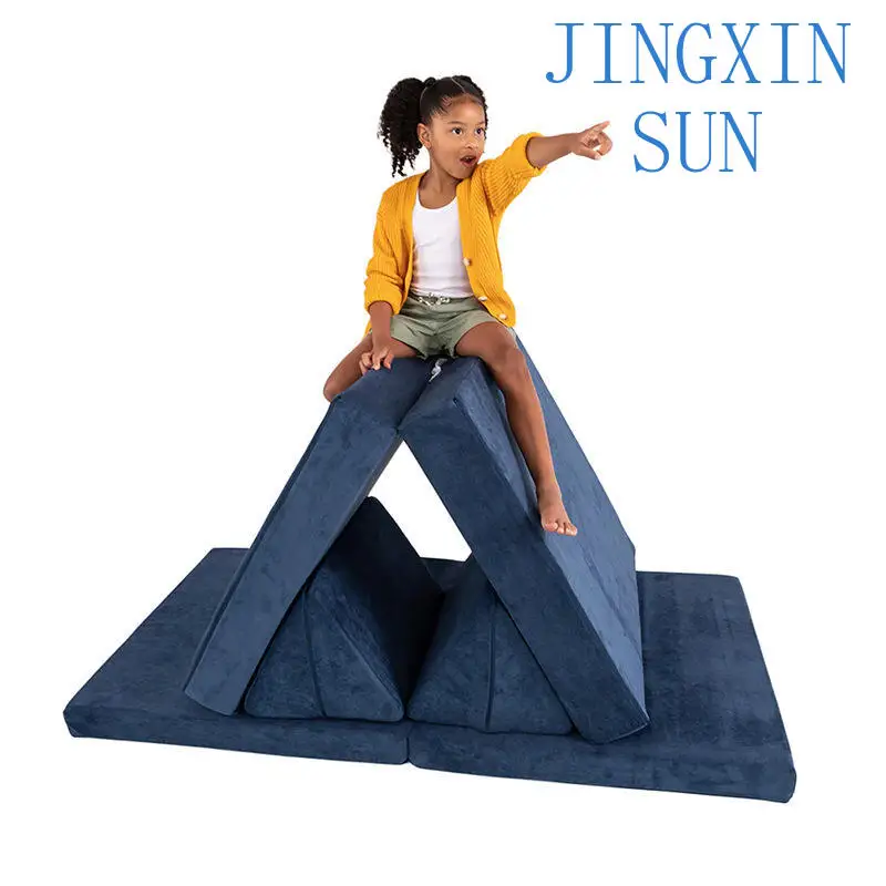 Children's Room Combination Game Sofa Cushion Corduroy Baby Drop-proof Foldable Sponge Climbing Mat