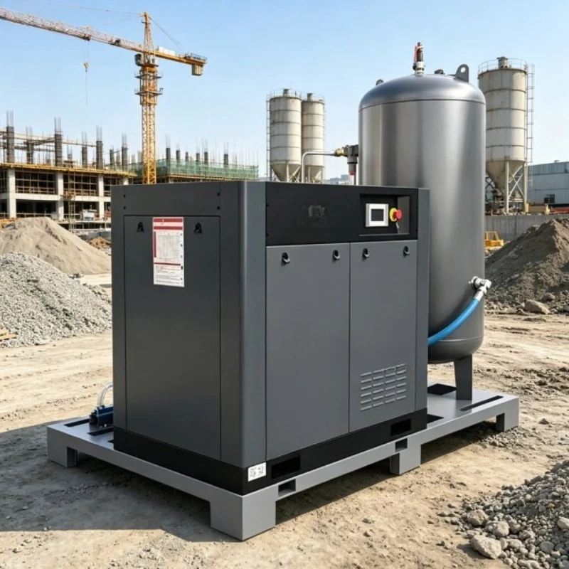 Heavy Duty High Pressure Compressor Complete For Furniture Factory Large Area Metal Spray Painting Sandblasting Jobs