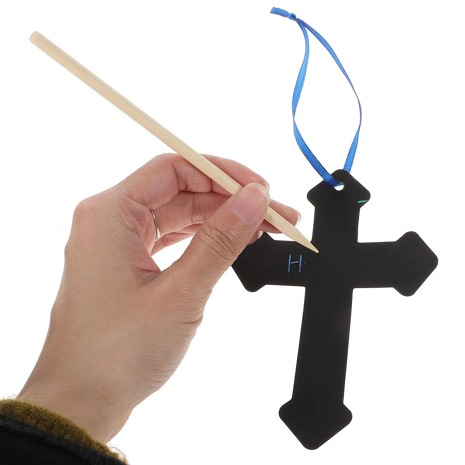 เครื่องประดับที่คั่นหนังสือรอยขีดข่วนเด็กหัตถกรรมเครื่องมือหัตถกรรมกระดาษสีดําแยมวัสดุอุปกรณ์