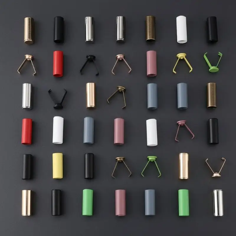 HUA HUA 20 Stück DIY Taschen-, Schuh- und Kleidungs-Zubehör: Metallseil-Endstopper, Kordelstopper, Hängende Glockenschnalle