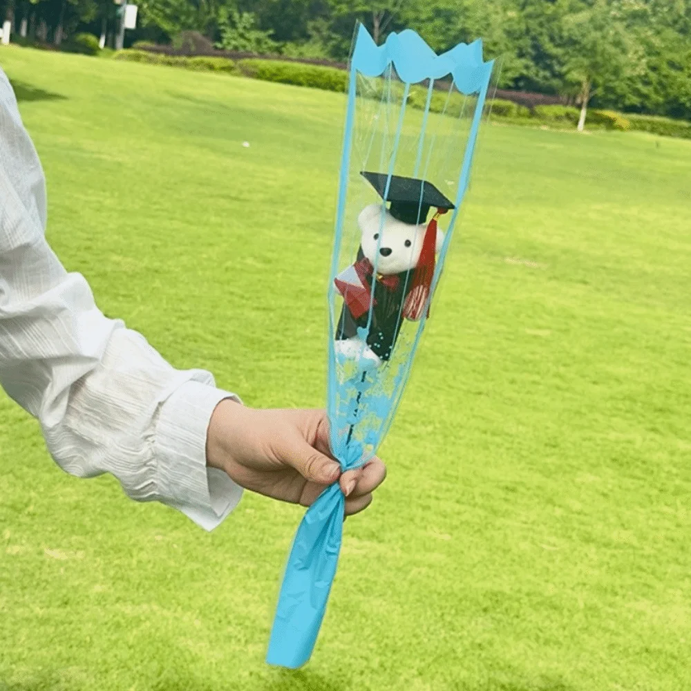 

45cm Graduation Bear Bouquet Decoration Bear Plush Toy Cartoon Bear Bouquet Dr.Bear Plush Bear Bouquet Graduation Ceremony