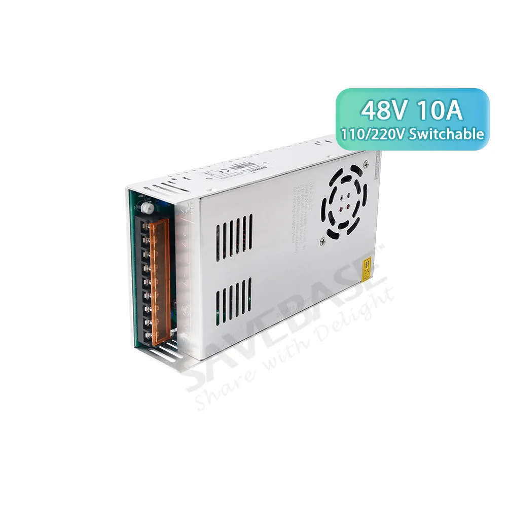 

480W 48V 10A Power Supply PSU For CNC Stepper/Servo Motor Driver M542H M860H Industrial Automation LED Lighting Device