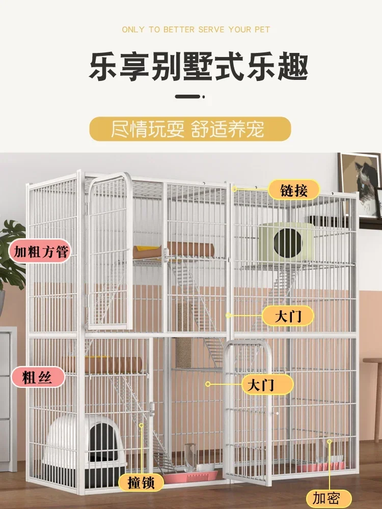 New Storage Rack Cat Cage multilayer Storey Villa Super Cat Climbing Rack Cats Nest House переноска для кошек pet cages dogs