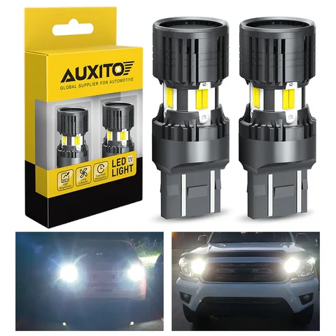 AUXITO 2 шт. T20 7443 LED-лампы заднего хода CANBUS белые/красные W21/5W 7444 7440 W21W LED-фонари заднего хода/стоп-сигналы ...