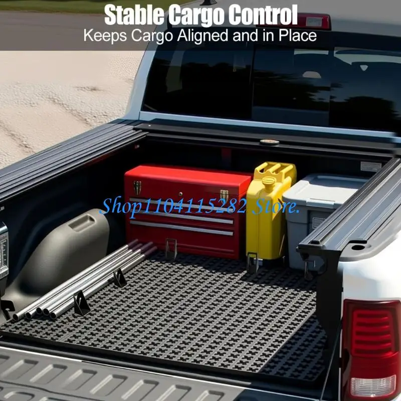 Pickup Bed Divider Accessories 8 Piece ABS Cargo Blocks for 2 Inch X Slot Truck Bed Storage and Cleaner Gear Separation Daily